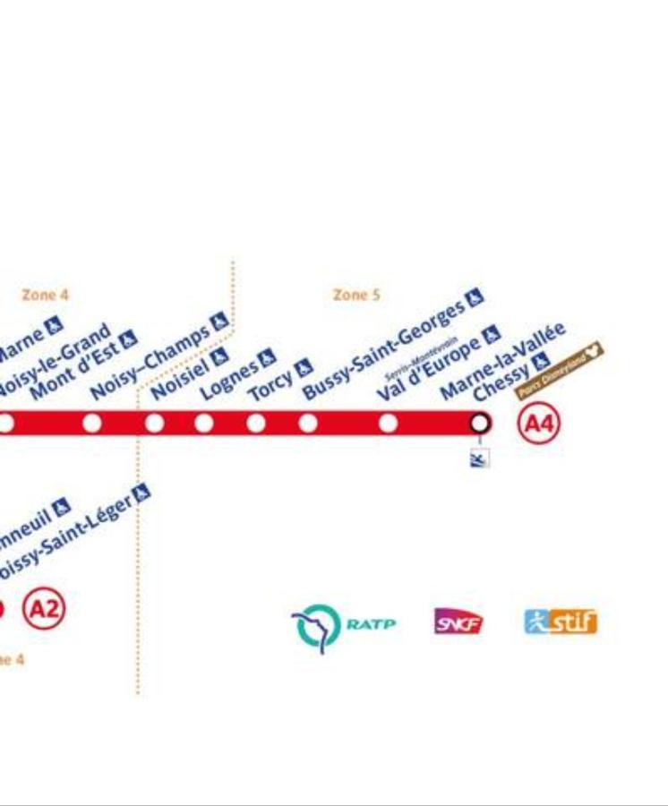 Location 3 Chambres Spacieuses Dans Appartment 2 Mn Rer Bussy Saint Georges المظهر الخارجي الصورة